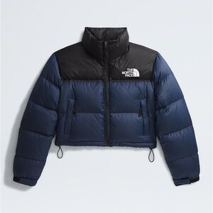 The  North Face Nuptse Cropped Down Puffer Jacket